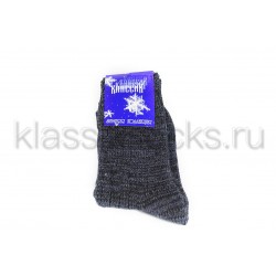 Зимние женские шерстяные носки крупной вязки КМ-115